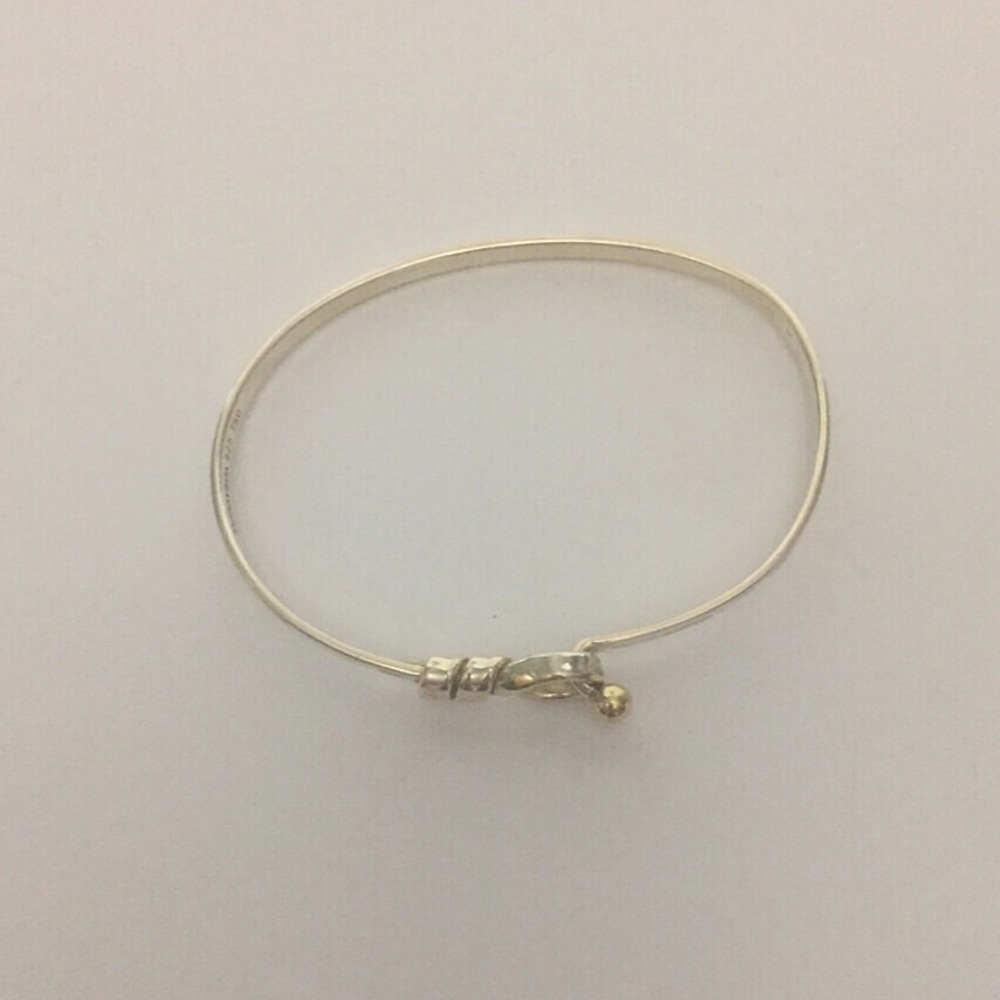 🚫SOLD🚫Tiffany Silver w/ Gold Hook & Eye Bracelet - Picture 6 of 7